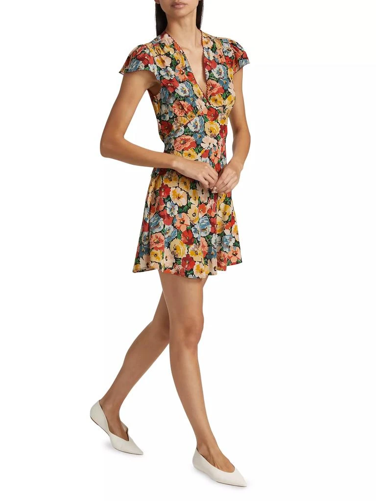 DÔEN Dianne Floral Silk Minidress 2