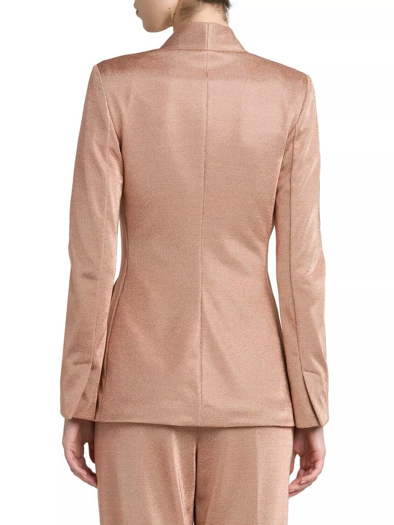 Giorgio Armani Metallic Bonded Jersey Blazer 5