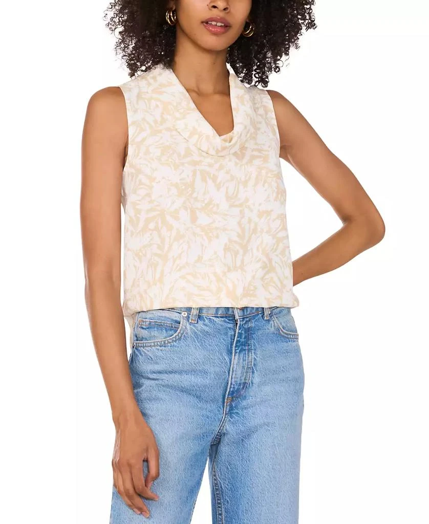 Vince Camuto Women's Printed Cowl-Neck Sleeveless Top 1