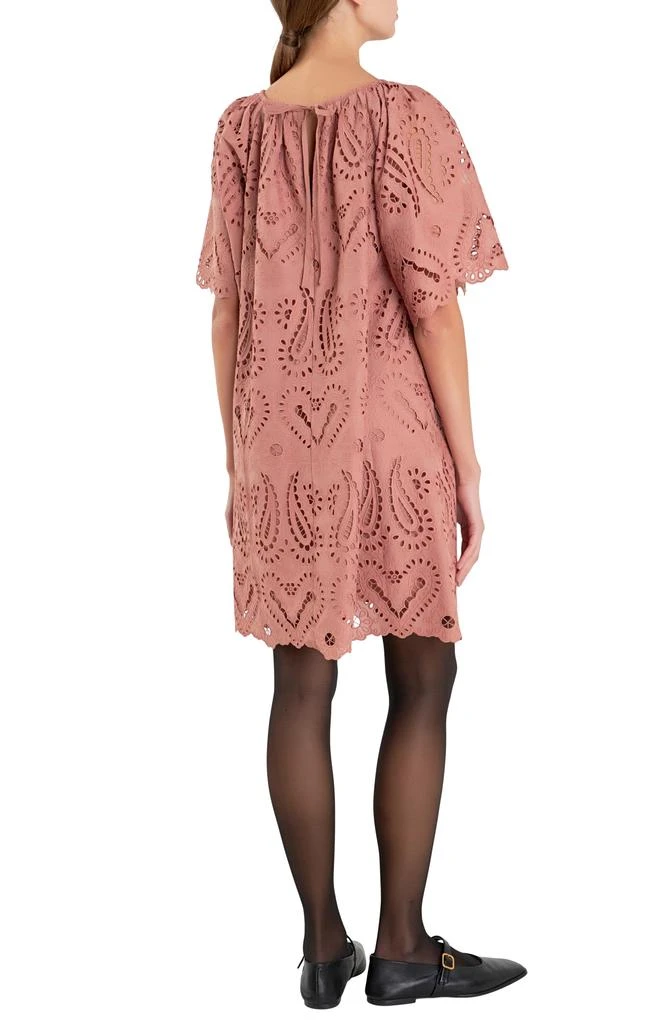 English Factory Paisley Eyelet Shift Dress 2