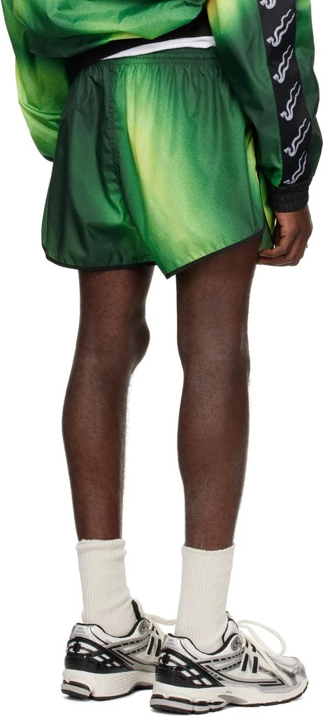 LU'U DAN Green Retro Runner Shorts 3
