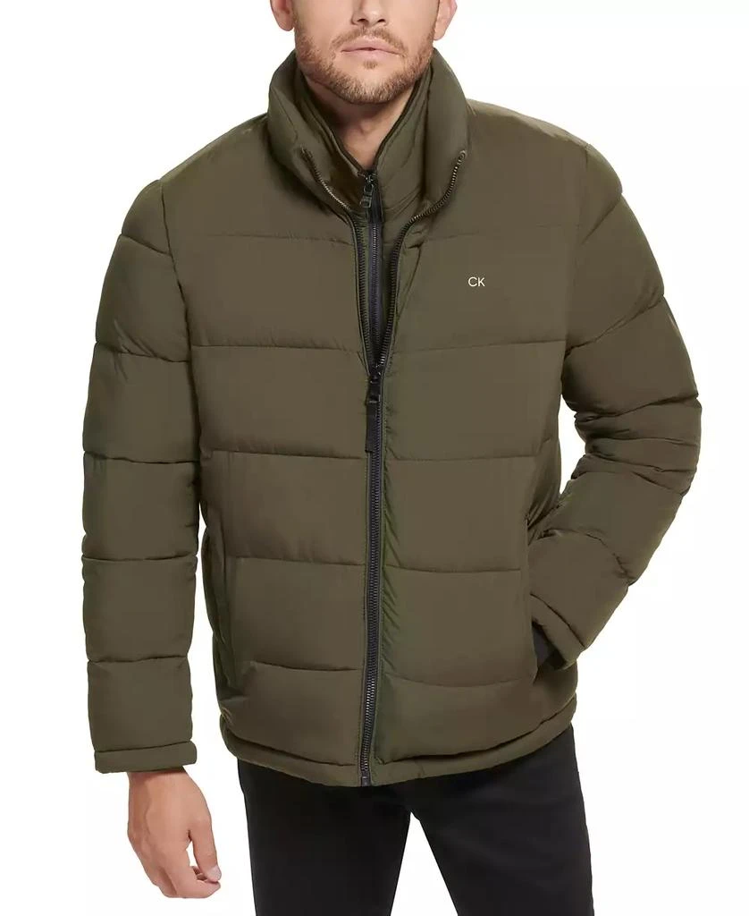 Calvin Klein Men's Puffer With Set In Bib Detail, Created for Macy's 1
