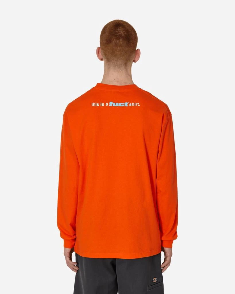 FUCT Hello My Name Is Satan Longsleeve T-Shirt Orange 3
