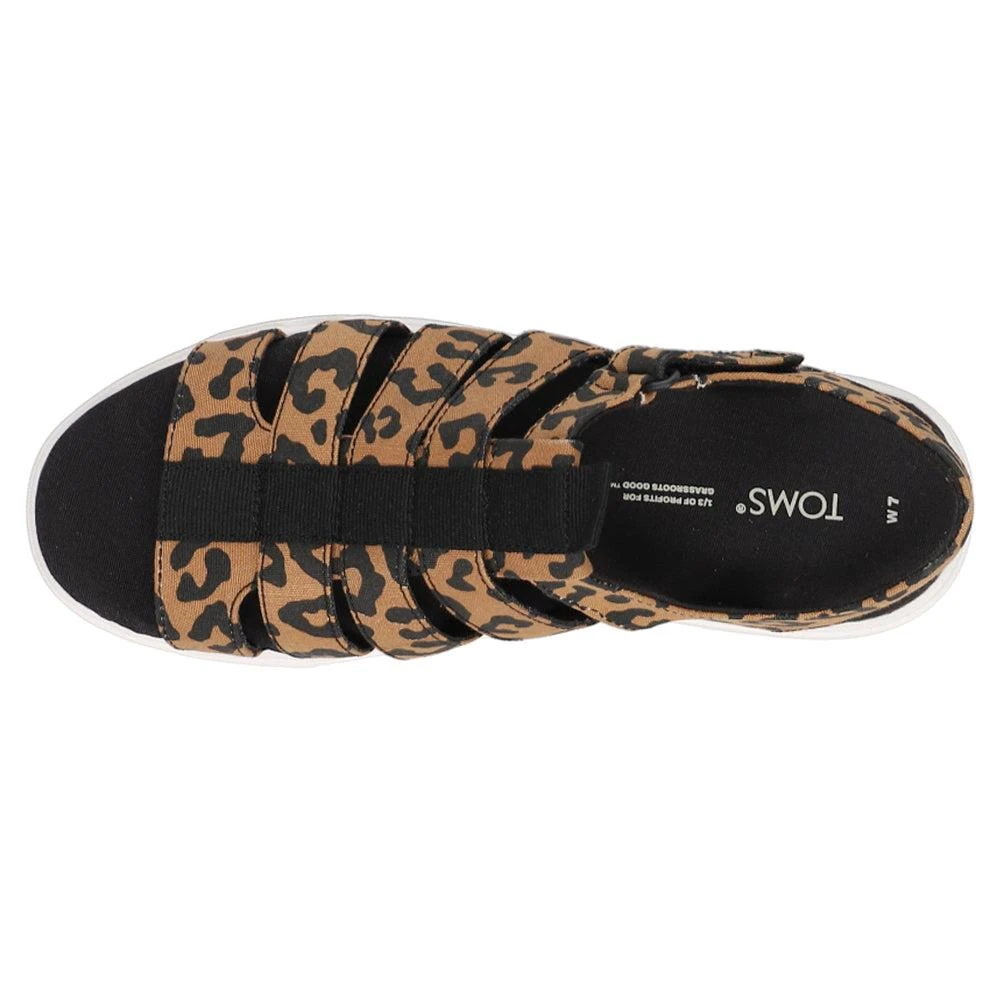 TOMS Fisherman Lug Leopard Print Platform Sandals 4