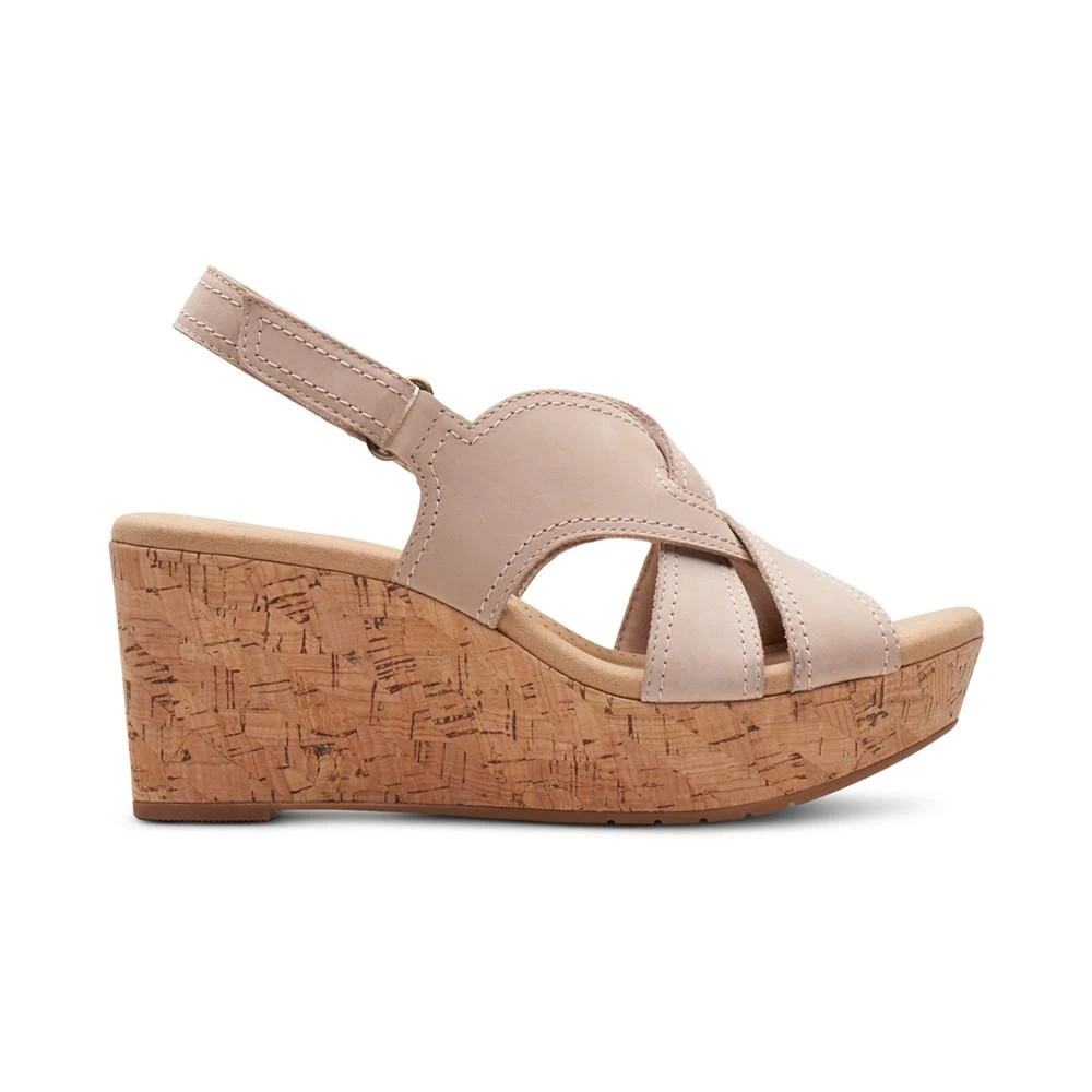 Clarks Women's Rose Erin Woven-Strap Wedge Sandals 2