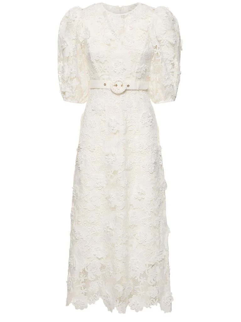 Zimmermann Halliday Flower Lace Midi Dress 1