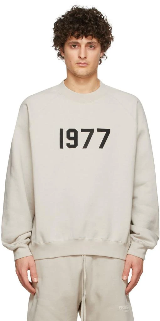 Essentials Beige '1977' Sweatshirt 1