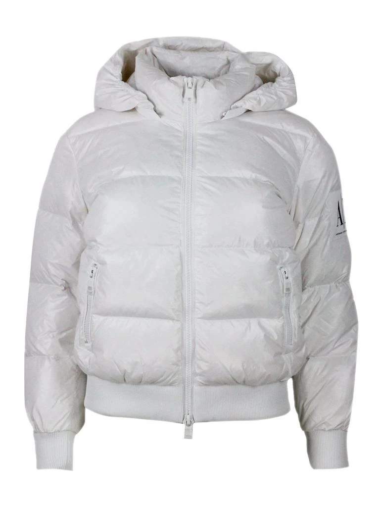 Armani Exchange Hooded Zipped Puffer Jacket – On Sale Now with Up