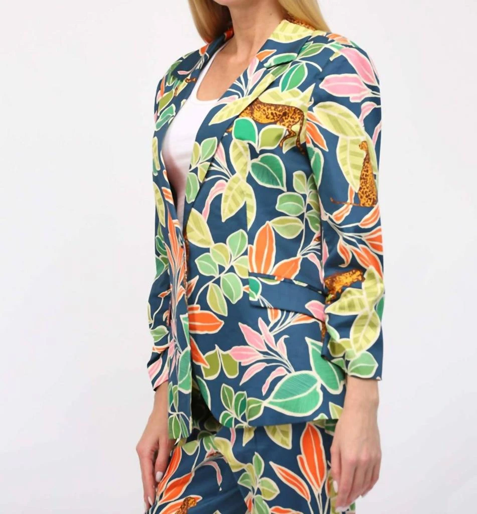 Fate Fate - Jungle Print Satin Blazer 3