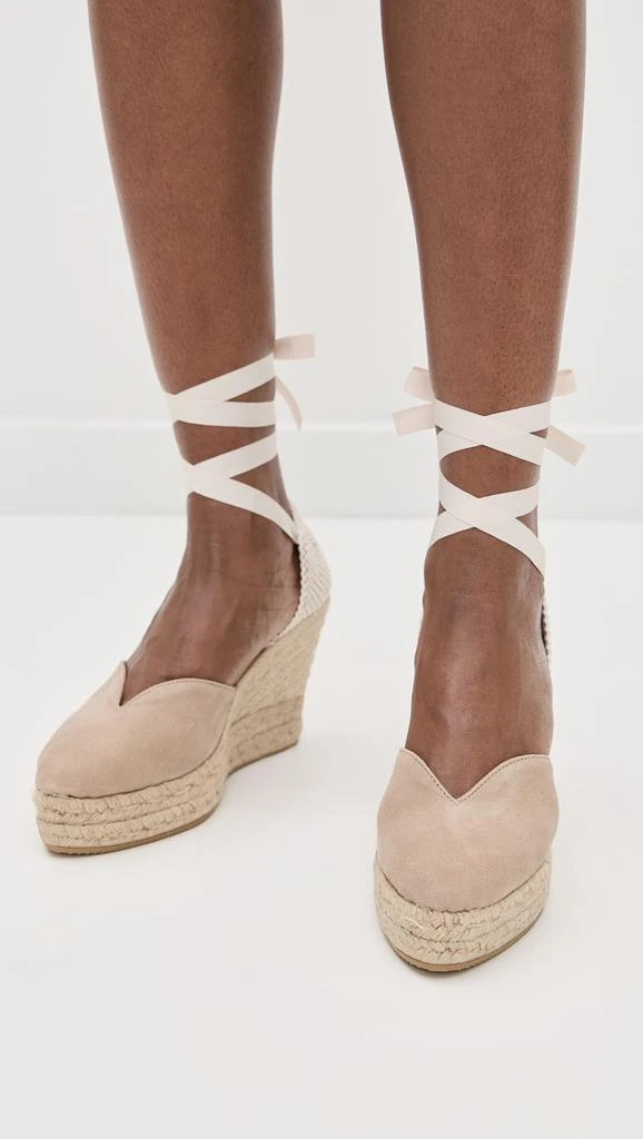 Manebi Heart Shaped Wedge Espadrilles 3