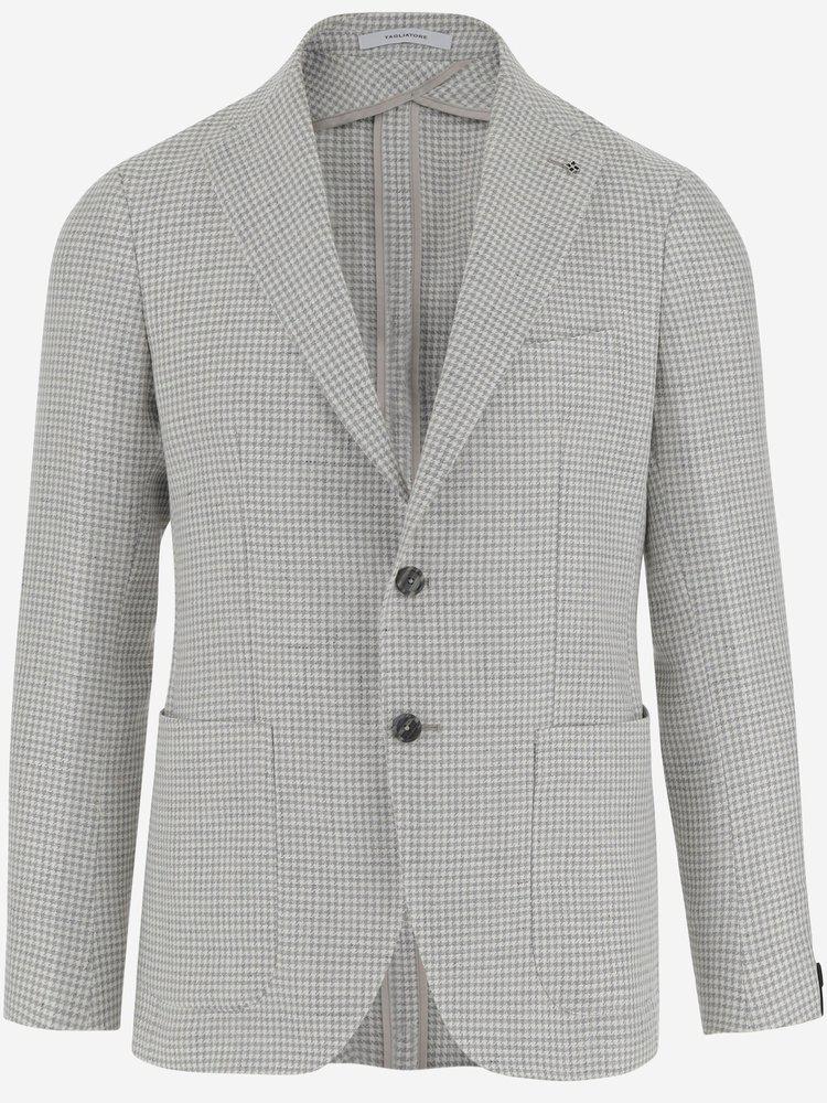 TAGLIATORE Tagliatore Houndstooth Blazer Jacket
