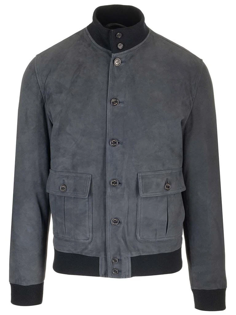 VALSTAR Dark Blue valstarino Suede Jacket 1
