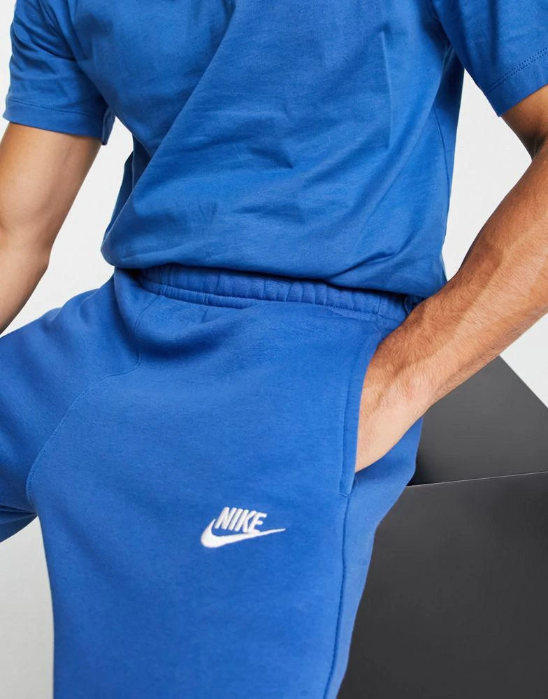 NIKE Nike Club cuffed joggers in marina blue 3