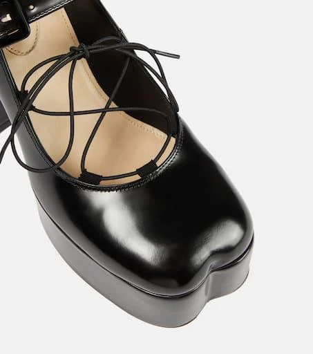 Simone Rocha Leather ballerina platform pumps 6