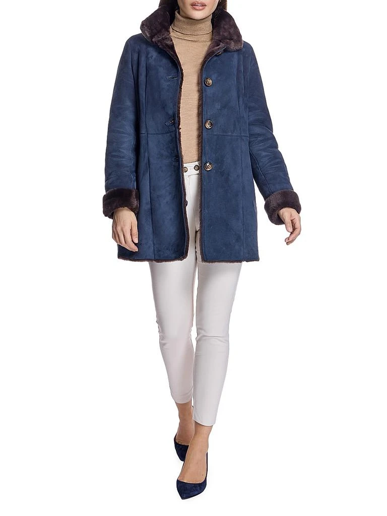 Maximilian Seamed Nubuck & Shearling Jacket 2