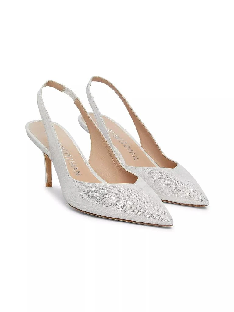 Stuart Weitzman Eva 75MM Leather Slingback Pumps 2