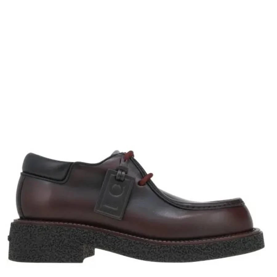 Salvatore Ferragamo Ferragamo Brown Lace-Up Derbys, Size 7