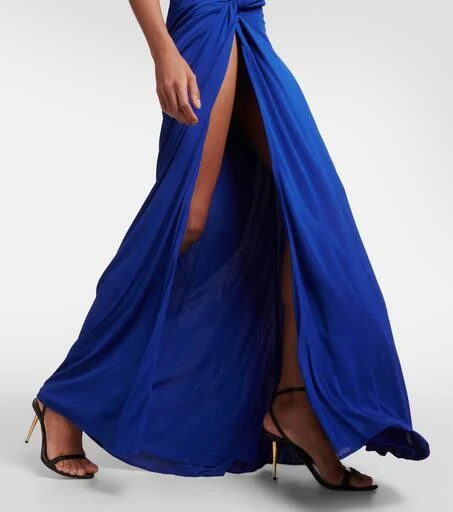 Tom Ford One-shoulder jersey gown 5