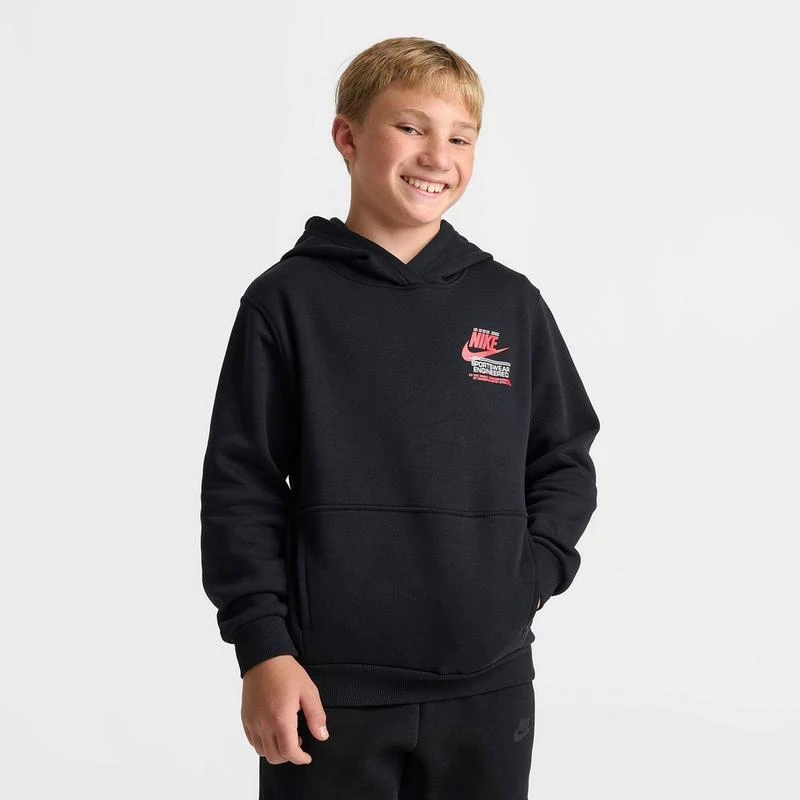 NIKE Big Kids' Nike Sportswear Futura Club Pullover Hoodie 3