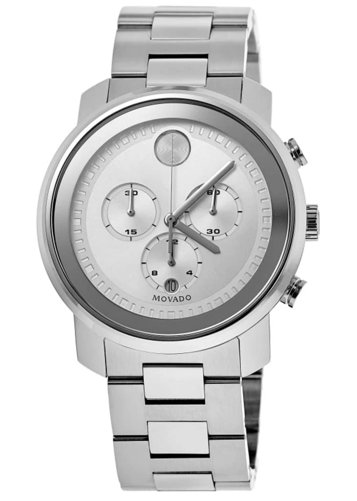 Movado Bold Silver Chronograph Dial Steel Men's Watch 3600276 1