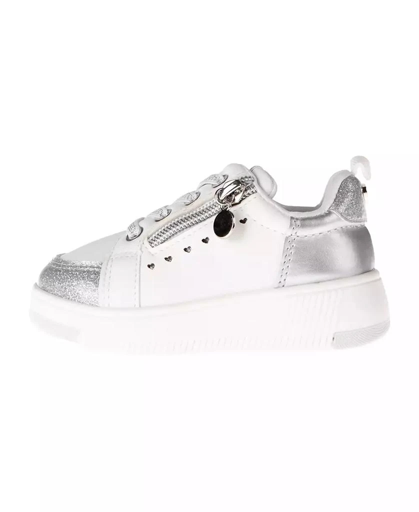 Vince Camuto Toddler Girls Decorative Zipper Heart Underlays Court Sneaker 3