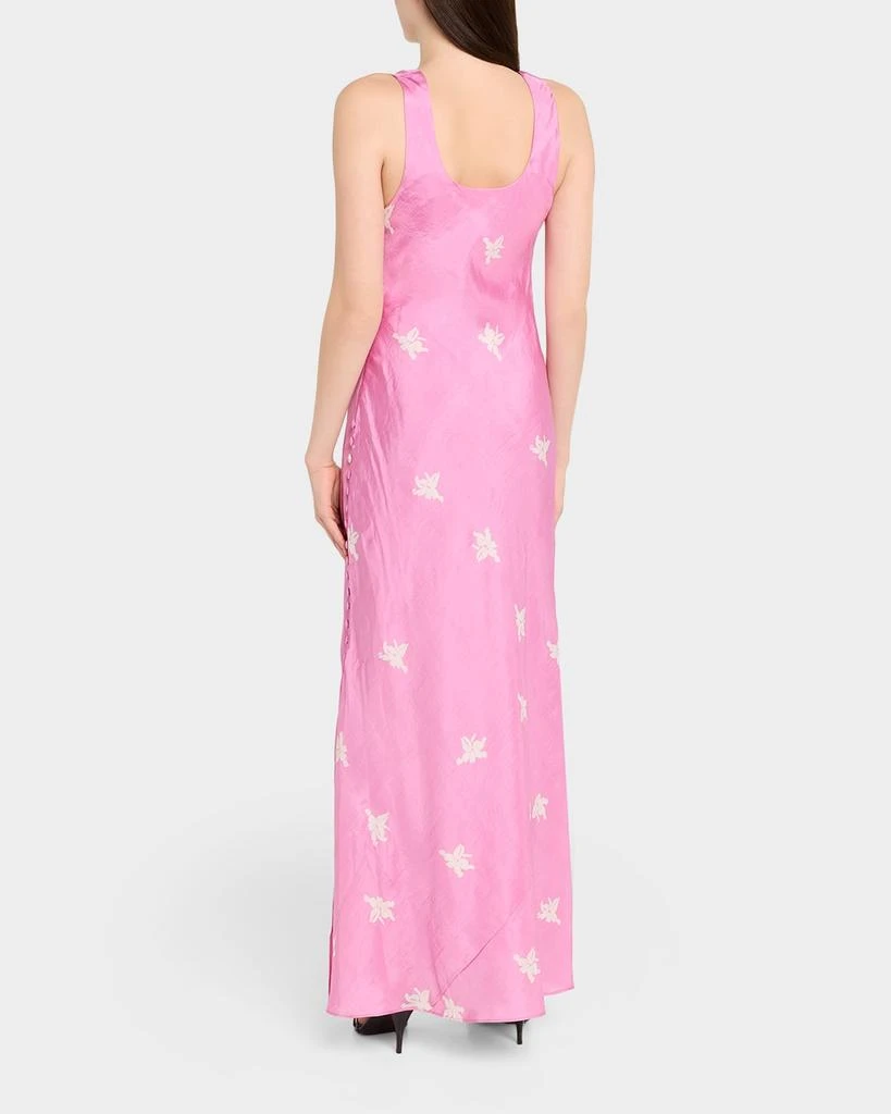 Alix of Bohemia Adele Silk Jasmine-Print Maxi Slip Dress 3