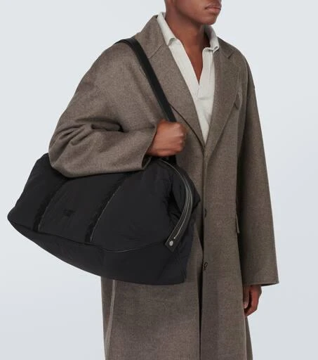 Bottega Veneta Crossroad Large leather-trimmed duffel bag 3