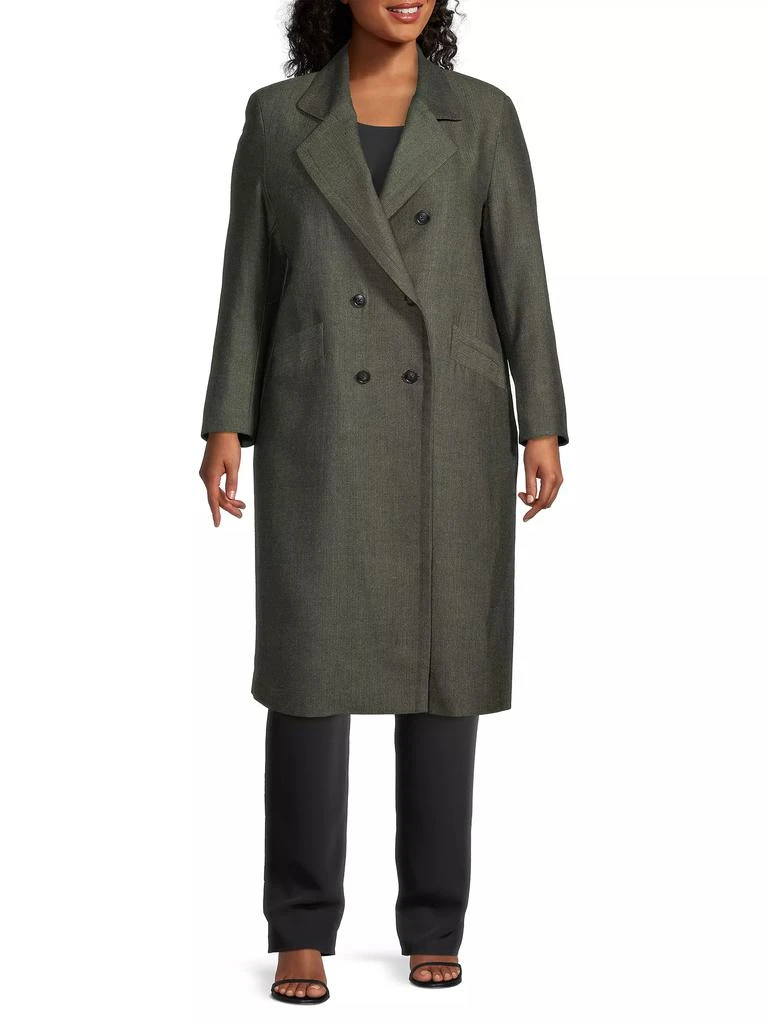 Baacal Double-Breasted Herringbone Coat 2