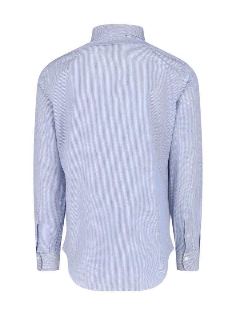Finamore 1925 Striped Shirt – Blue