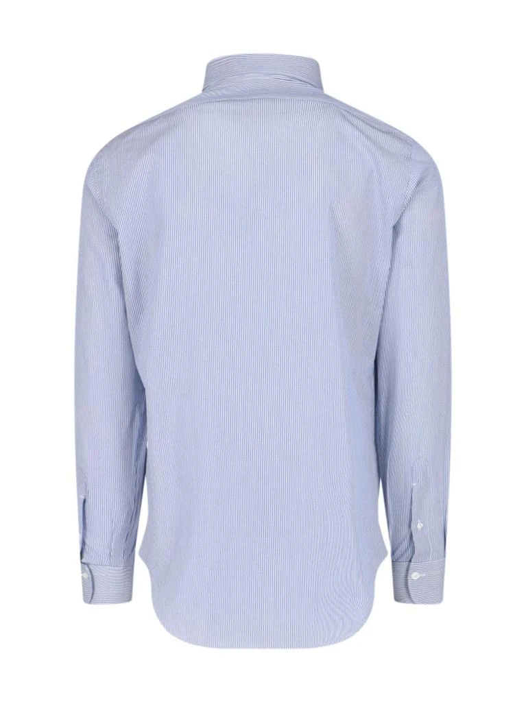 Finamore 1925 Striped Shirt – Blue 2