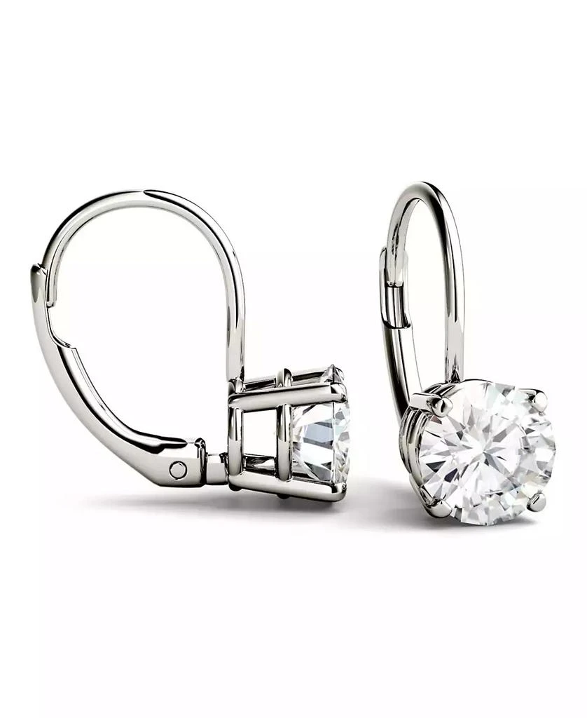 Charles & Colvard Moissanite Leverback Earrings (1 ct. t.w. Diamond Equivalent) in 14k white or yellow gold 2