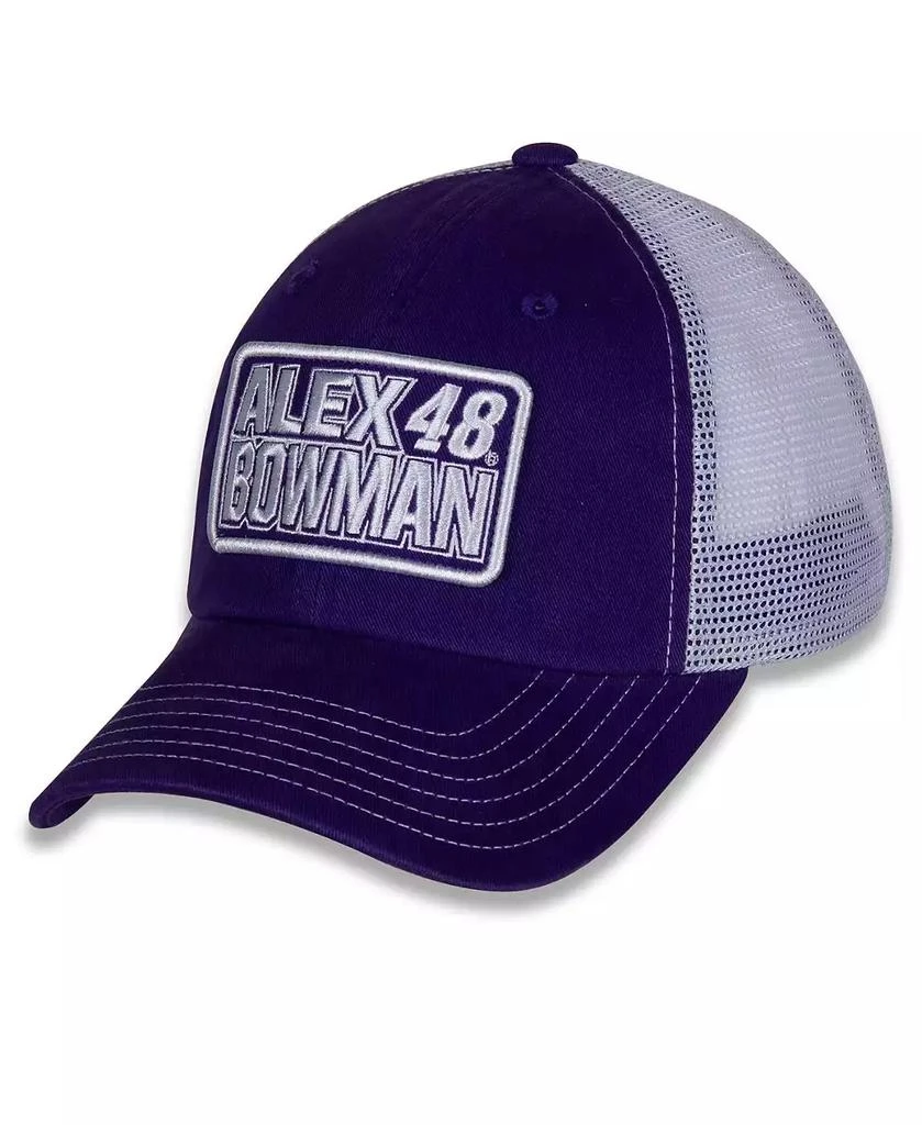 Hendrick Motorsports Team Collection Women's Purple, White Alex Bowman Name and Number Patch Adjustable Hat 1