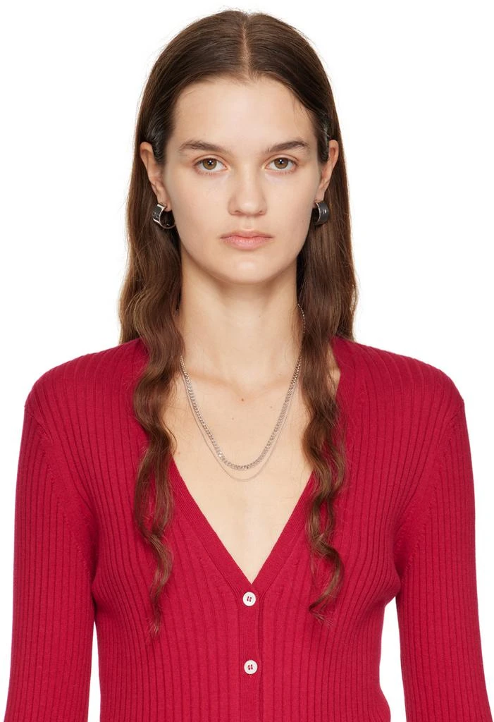 A.P.C. Silver Minimal Necklace 2