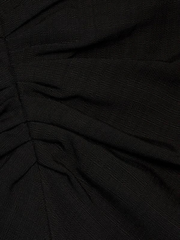 Victoria Beckham Gathered Waist Midi-Dress 5