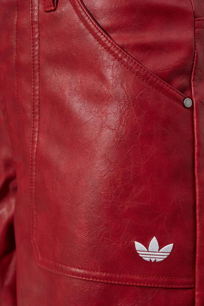 人気【Adidas】Adylenium Season 3 Vintage faux Leather Pants adidas Adilenium Season 3 Vintage Women Faux Leather Pants