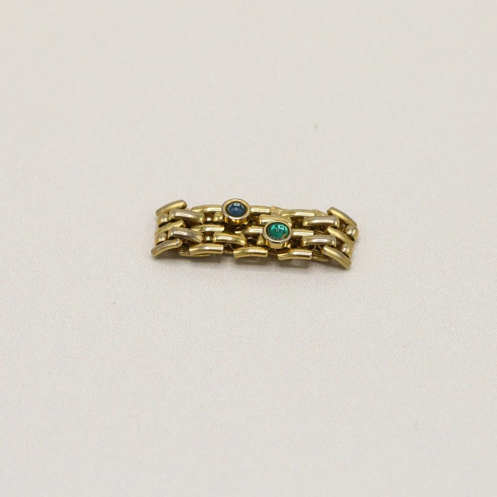 Orelia Vintage Vintage Coloured Stone & Chain Link Ring 1