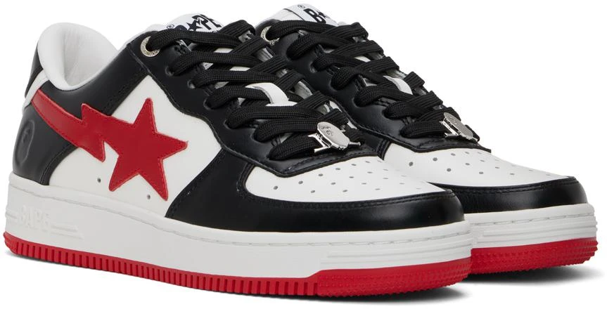 Bape Black & Red Sta #3 Sneakers 4