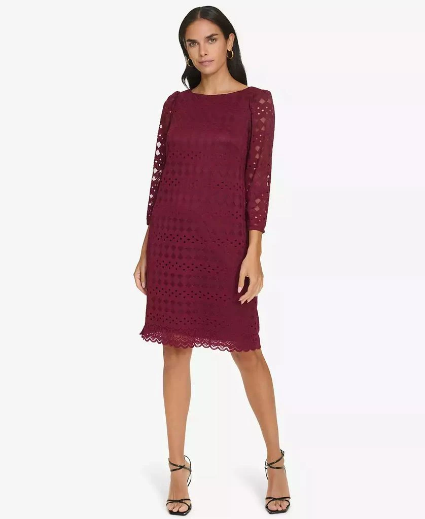 jessica howard lace sheath dress Jessica Howard Bell-Sleeve Lace Sheath Dress