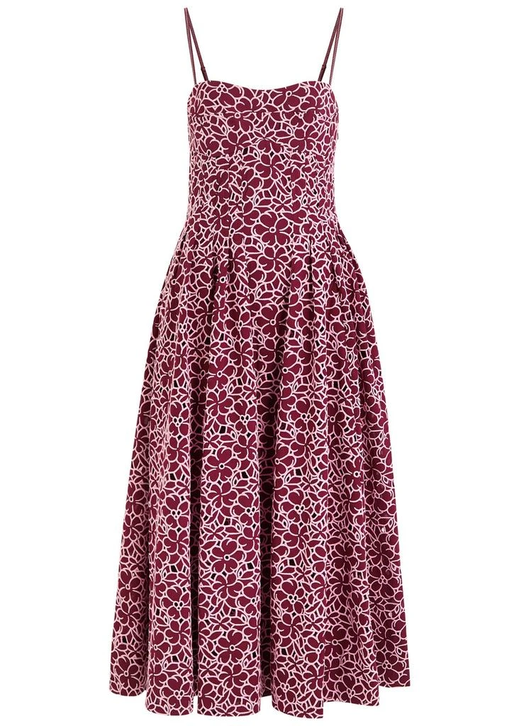 Sangria floral-embroidered cotton midi dress  On Sale Now with Up to 59%  Off | Discover Exclusive Deals & Savings at BeyondStyle  Authentic  Jonathan Simkhai promotions/golden week|promotions/singles  day/womens|promotions/spring promotion/womens ...