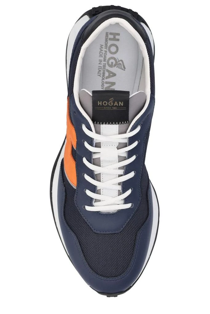 hogan Hogan H601 Logo Patch Lace-Up Sneakers 4