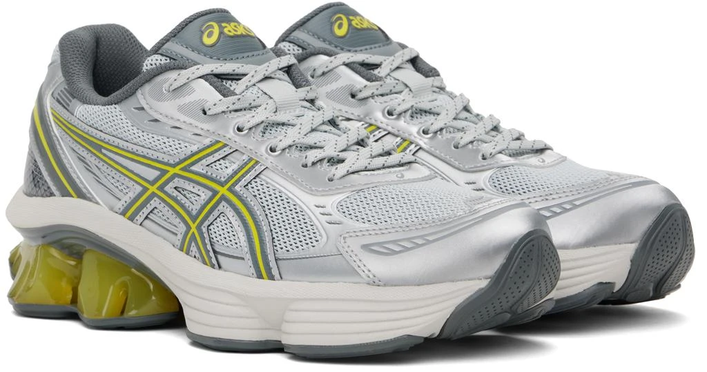 Asics Silver & Yellow GEL-KINETIC FLUENT Sneakers 4