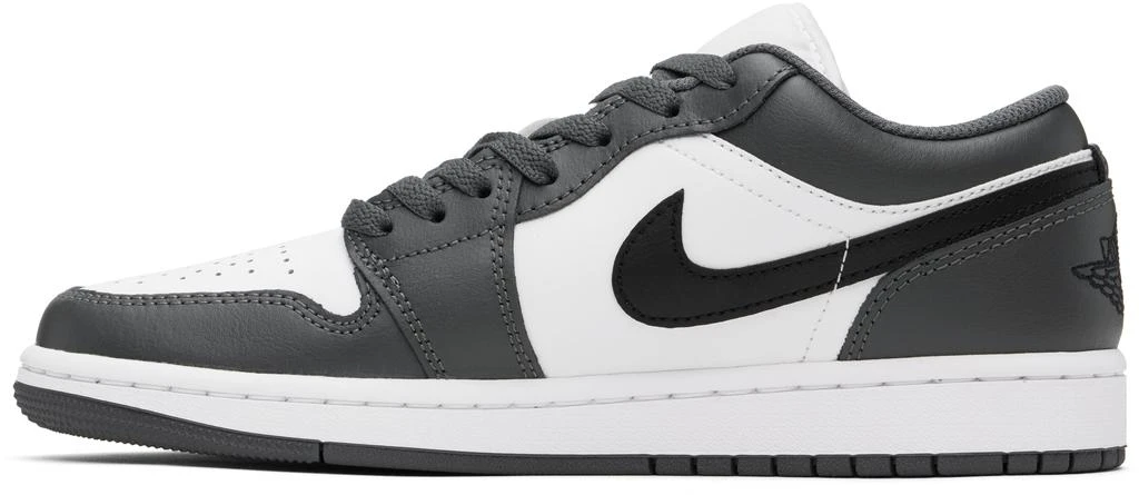 Jordan Gray & White Air Jordan 1 Low Sneakers 3