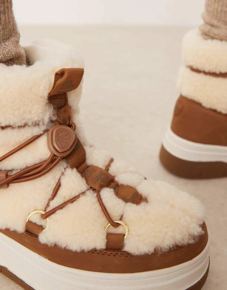 Pajar Pajar Janie Low snow boot in beige 4
