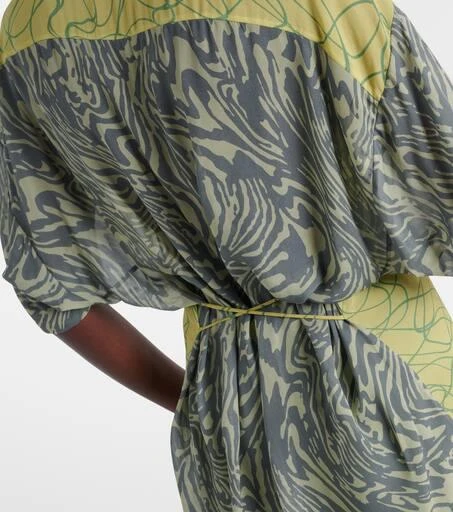 Dries Van Noten Printed georgette minidress 6