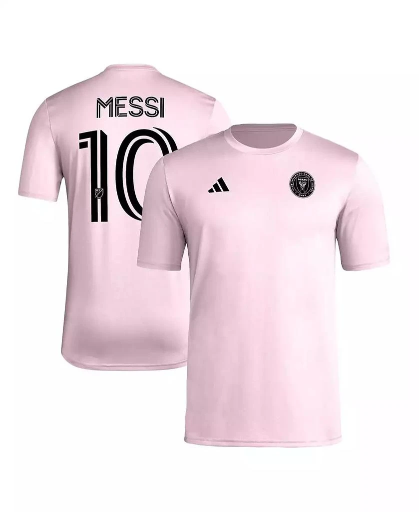 Adidas Men's Lionel Messi Pink Inter Miami CF Pregame T-Shirt 1