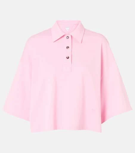 Bottega Veneta Cropped cotton polo shirt 1