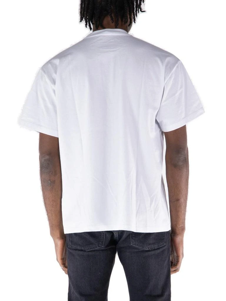 Aries Aries Logo-Print Crewneck T-Shirt 2