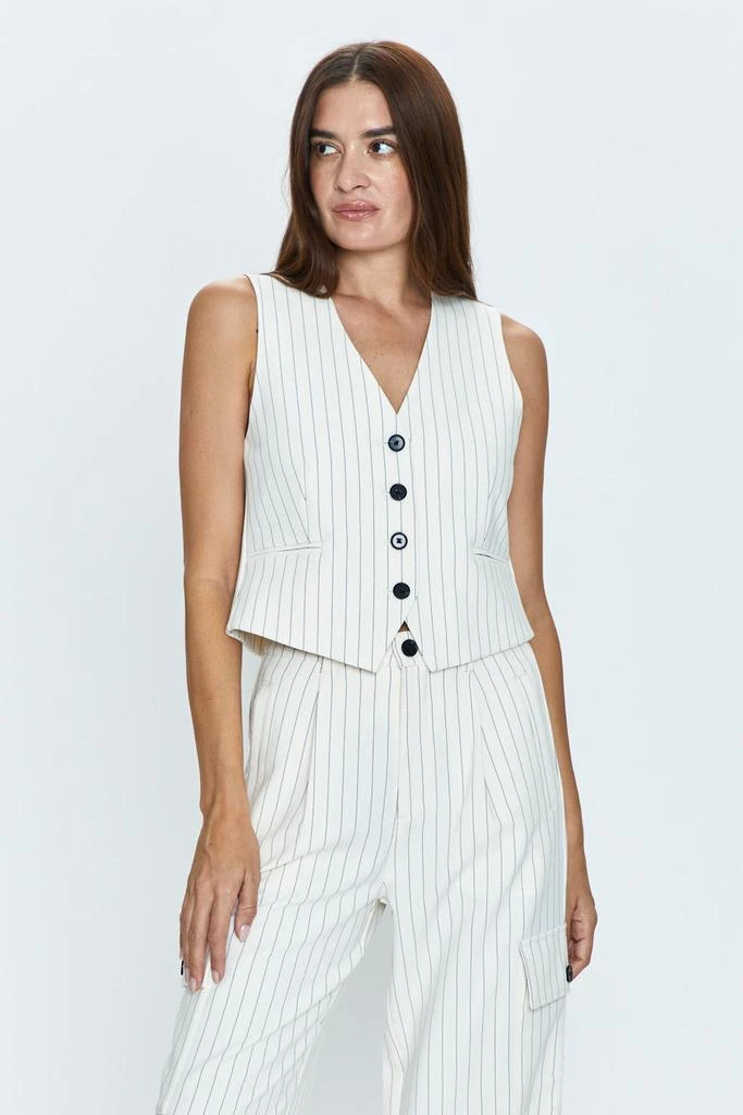 Pistola Denim Vero Vest - Le Blanc Pinstripe 1