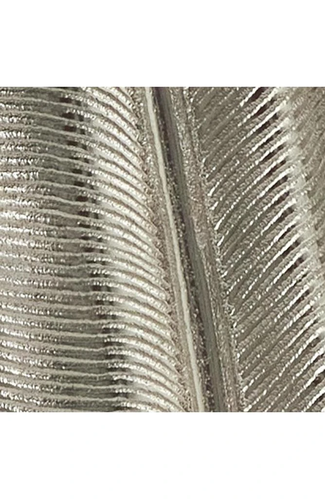 UMA Textured Silver Feather Statue 3