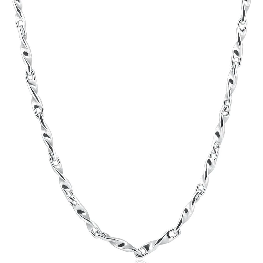 Pompeii3 Men's 14k Gold (37gram) or Platinum (69gram) 3.5mm Link Chain Necklace 22" 1